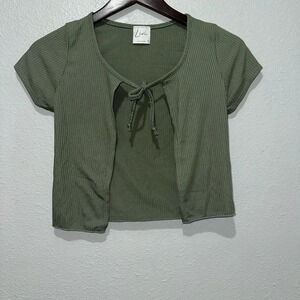 Women's Livi by Olivia Rae Olive Crop Top XS